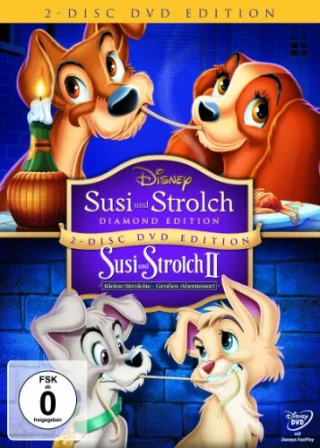 Susi und Strolch / Susi und Strolch II - Kleine Strolche großes Abenteuer [2 DVDs]