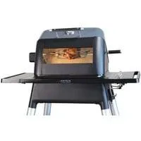 Rotisserie-Set für Gasgrill FORCE, Grillspieß schwarz, mit Innenbeleuchtung