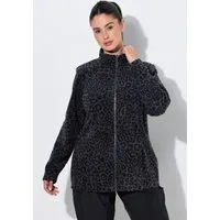 Ulla Popken Sweatjacke ZipIn-Fleecejacke Baukastensystem Stehkragen