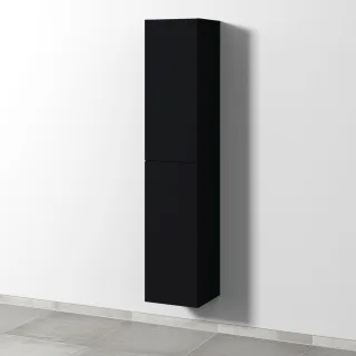 Sanipa 3way Hochschrank mit 2 Türen, Schwarz-Matt SF09208