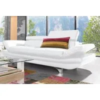 COTTA Polstergarnitur Enterprise, (Set), Set bestehend aus: 2-Sitzer mit Kopfteilverstellung & Hocker