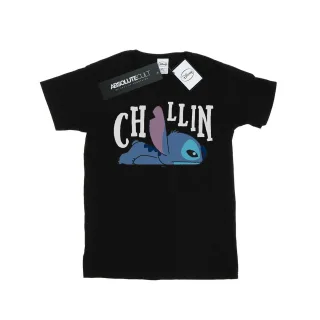 Disney - "Lilo And Stitch Chillin" T-Shirt für Mädchen (Schwarz)
