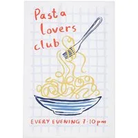 Ulster Weavers Geschirrtuch Pasta Lovers Club, (1-tlg., 1-teilig), 100% Baumwolle 48x74cm Küchentuch