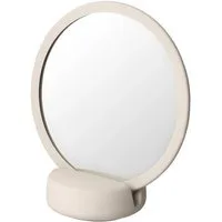 blomus Schminkspiegel -SONO- Kosmetikspiegel, Badspiegel, 5-fach-Vergrößerung, Soft-Touch, Abnehmbare Halterung