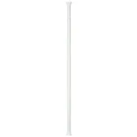spirella Duschvorhangstange KRETA, geklemmt, zum Einspannen, ausdrehbar, stufenlos verstellbare Teleskopstange zum Einspannen - kein Bohren - kratzfestes Aluminium, weiß glänzend, Ø 21 mm, Verstellbereich 75 - 125 cm