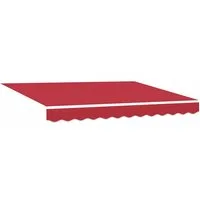 vidaXL Markise Markisenersatzstoff Rot 280 x 245 cm Polyester (1-St)