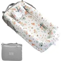 SEHAUSEU Kuschelnest Kuschelnest Bettnestchen Babylounge Babykokon Handtaschendesign, Wickelauflage