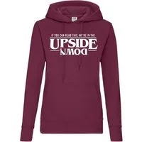 Youth Designz Kapuzenpullover Upside Down Stranger Damen Hoodie Pullover mit lustigem Spruch