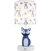 GLOBO LIGHTING LED Tischleuchte, LED-Leuchtmittel fest verbaut, Farbwechsel, Neutralweiß, Kaltweiß, Warmweiß, Tageslichtweiß, Tischleuchte Kinderlampe Tierlampe Fuchs LED Touchdimmer Akku CCT blau
