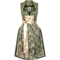 Alpenmärchen Dirndl Dirndl Liesl in Grün und Creme - ALM922
