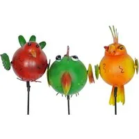 Denk Gartenstecker 3er Set bunte Gartenstecker fliegende Tiere (3-St)