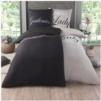 Kuscheli Partnerbettwäsche 2x 135x200 + 2x 80x80 cm atmungsaktiver Bettbezug, Partner Bettwäsche, Mikrofaser, 4 teilig, Für Allergiker geeignet, pflegeleicht, angenehm weicher Stoff
