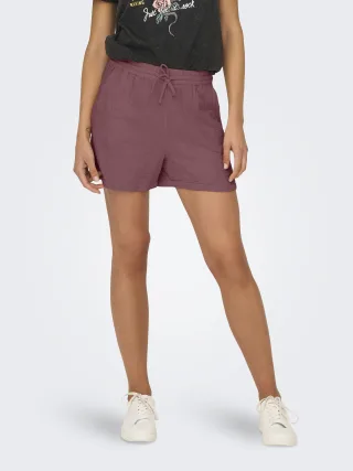 ONLY - ONLTHYRA SHORTS NOOS WVN Rose Brown - Gr. - XL