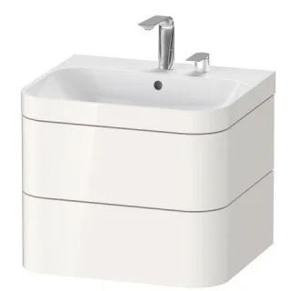 Duravit Happy D.2 Plus c-bonded Set wandhängend Weiß Hochglanz 575x490x480 mm - HP4635E2222 HP4635E2222