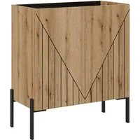 Home affaire Kommode SNETT, Höhe: 91cm, mit Metall-Stabfüßen, 2 Türen, 2 Einlegeböden, Anrichte, Sideboard, Schrank, Board, Highboard