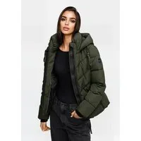 Marikoo Winterjacke Sahnemausii mit abnehmbarer Kapuze und hohem Kragen