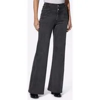 heine Bequeme Jeans Bootcut-Jeans erhöht