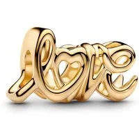 Pandora Bead 763055C00, Handgeschriebene Liebe Goldfarben
