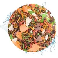 Warnick´s Tierfutterservice Fischfreude 360° - fördert Farbpracht, Vitalität und Wachstum 5 Liter im Eimer, Hauptfutter für: Fische