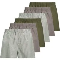 Jack & Jones Boxershorts 6er Pack Milano (Spar-Set, 6-St) Boxershorts - Baumwolle - ohne Eingriff - Atmungsaktiv