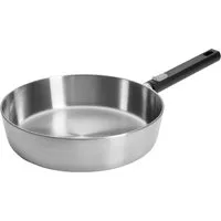 WOLL Schmorpfanne Logic Steel, Edelstahl 18/10 (1-tlg), 5-Schicht-Aufbau