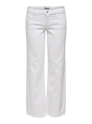 ONLY - ONLJUDY-O LW WIDE LEG DNM TAI003 White Denim - Gr. - S