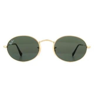 Ray-Ban Oval Unisex Gold Grün G-15 Sonnenbrille
