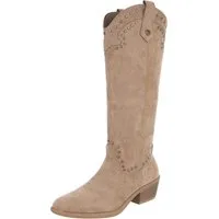Ital-Design Elegante Stiefel mit raffinierten Details für Damen Westernstiefel (90471334) Blockabsatz Stiefel in Hellbraun
