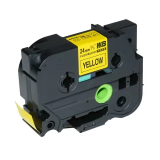 [NB]* Schriftband kompatibel für Brother TZEFX651 24mm bk/yellow