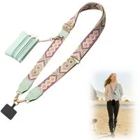FOUORTUNATE-BEE Handykette Verstellbarer Handy- und Schultergurt, Crossbody- und Handgelenkband, Ersatz-Trageriemen für Damen Handtaschen, kleine Taschen Geldbörsen