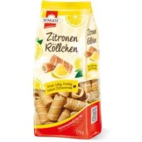 Schulte Kekse, Schulte Zitronen Röllchen Waffelröllchen mit Zitronencreme 175g