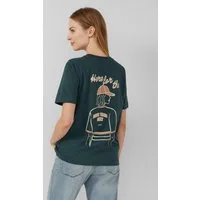s.Oliver Kurzarmshirt T-Shirt T-Shirt im Relaxed Fit mit Front- und Rückenprint
