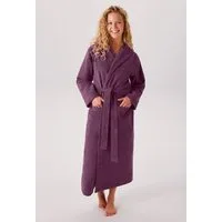 KangaROOS Unisex-Bademantel Cassidy, für Damen & Herren, Standardlänge & Überlänge, Langform, Walkfrottee, Kapuze, Gürtel, mit Taschen, Männer und Frauen, Baumwolle, Reise, Hotel, Sauna, S-3XL