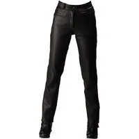 roleff Motorradhose Lederjeans RO2, klassische schwarze Motorradhose aus Rindsleder