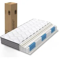 Taschenfederkernmatratze 7-Zonen Federkernmatratzen, NORDICHAUS, 20 cm hoch, (H3, 1000 Federn + Komfortschaum, Lyocell), 90x200 Matratzen, für Kinder und Erwachsen