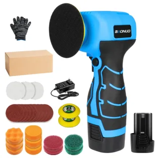 BAONUO Cordless Car Polisher Portable High Speed 16.8V Battery Powerd Waxing Rust Removal Grinding Polishing Machine Scr