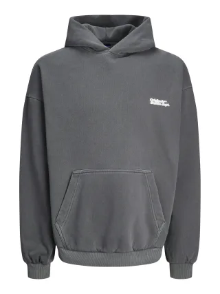 JACK&JONES - JORVERMONT WASH SWEAT HOOD LN Iron Gate - Gr. - L