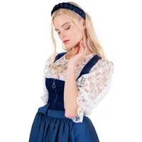MarJo Dirndl Samt Dirndl 2tlg. - KIRCHHAM - königsblau