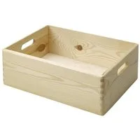 Trend Line Stapelbox Stapelbox Holz Größe M 30 x 40 x 13,5 cm