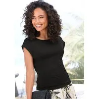 Buffalo T-Shirt mit seitlicher Raffung, Jerseyshirt, Basic