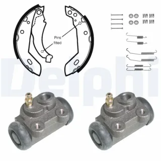 Delphi Bremsbacken vormontiert hinten Peugeot 309