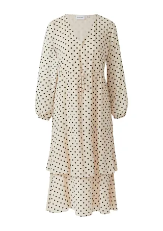 comma - Kleid beige - Gr. - 34
