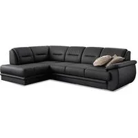 sit&more Ecksofa Mailand L-Form, B: 250 cm, Komfortsitzhöhe 46 cm, mit Schlaffunktion, Eckcouch in Kunstleder & Stoff
