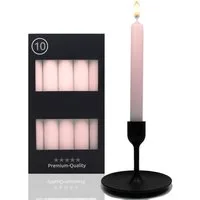 Candelo Tafelkerze 10er Set Rosa Stabkerzen Tafelkerzen 18,5cm, 7,5 Std Brenndauer, ca. 7,5 Stunden Brenndauer