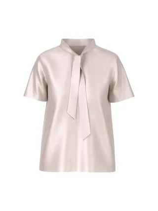 Marc Cain Collections - Blusenshirt mit Schluppe light desert taupe - Gr. - 44