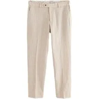 Next Leinenhose Gestreifte Leinenhosen in Slim Fit (1-tlg)