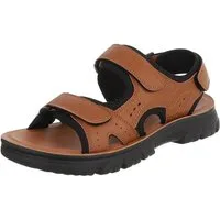 Coolwalk Herren Sandale mit Klettverschluss, sportlich Sandale (92009880) Flach Sandalen in Camel