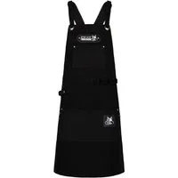 BLACK FOREST FOX Grillschürze Canvas Arbeitsschürze, Grillschürze BBQ Kochschürze Art & Comfort in, COMFORT Schwarz