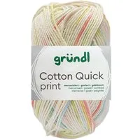 Gründl 50 Gramm Gründl Cotton Quick Print Strickgarn Farbauswahl Bastelgarn