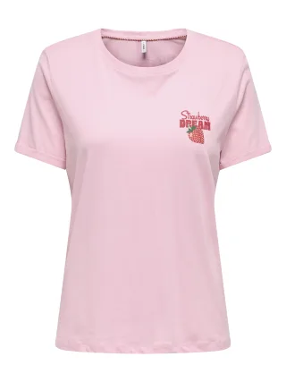 ONLY - ONLKITA S/S DRINKS TOP BOX JRS Romance Rose - Gr. - M